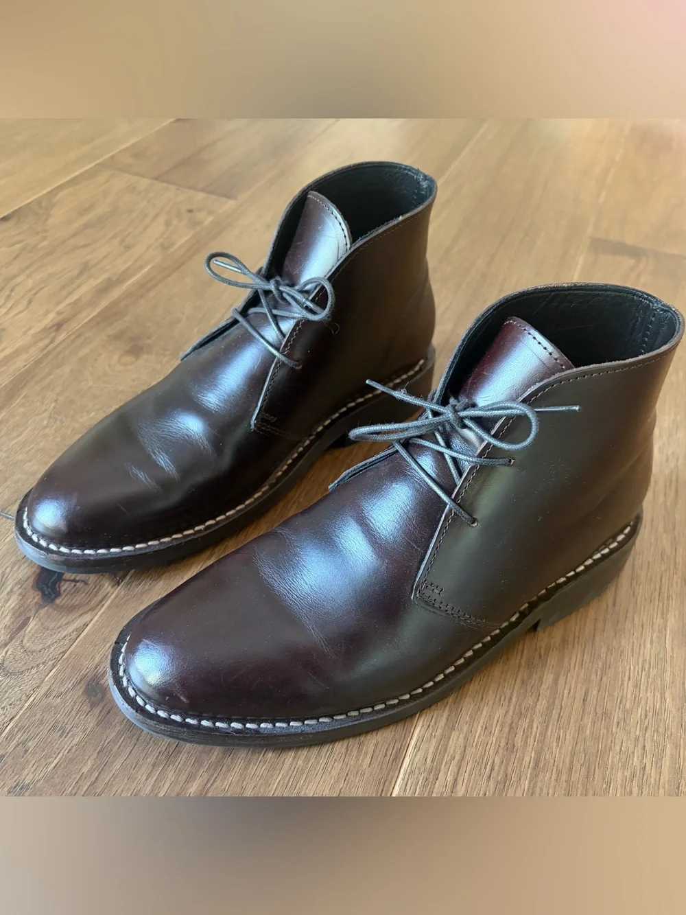 Men's Thursday Boot Co. Scout Leather Boots in Dark Brown, Lace-Up, Size 6